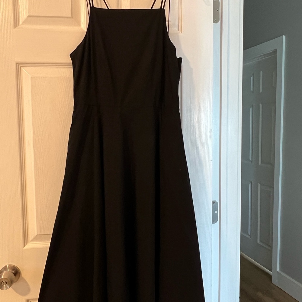 Joile Black Spaghetti Strap Sundress Cocktail